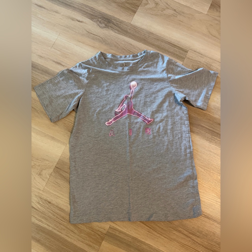 Jordan Gray and Pink Short Sleeve Tee